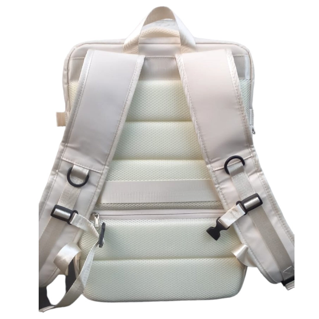 Mochila Expandible Beige